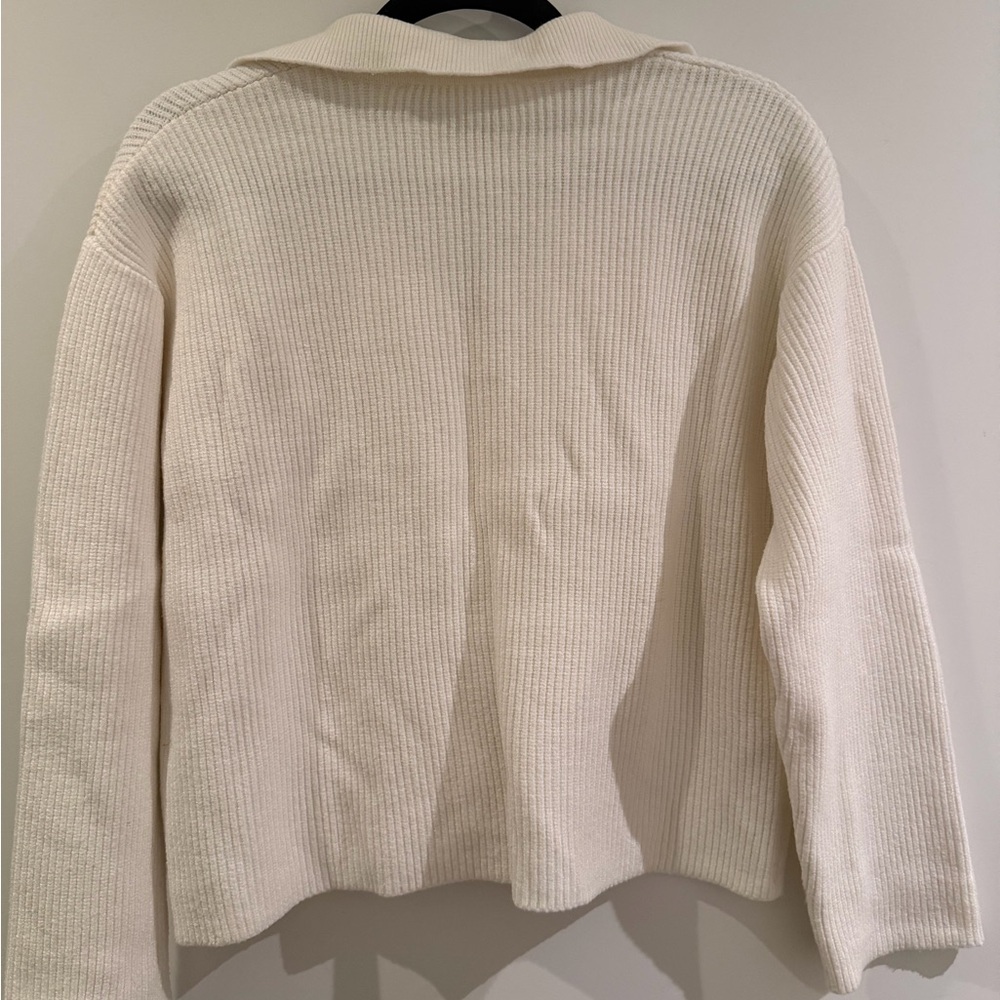 Mango Cream Ribbed Sweater - Picture 3 of 3